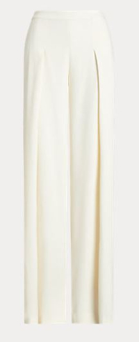 Pleated Crepe Wide-Leg Trouser| $285/ £229 | Ralph Lauren