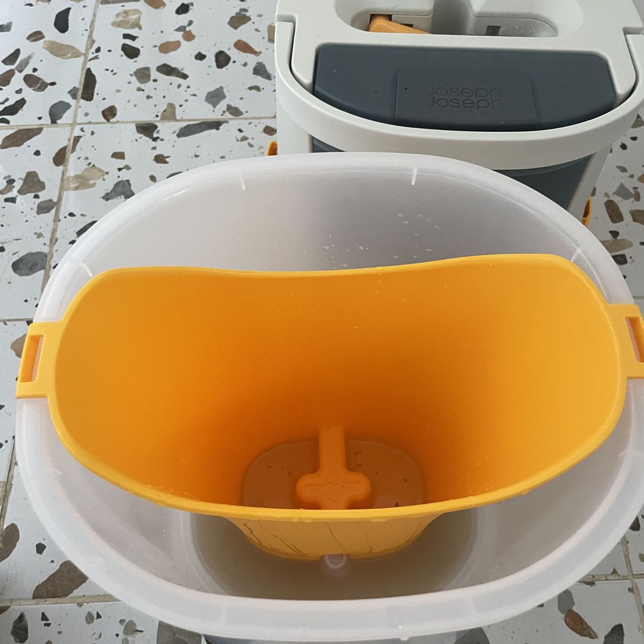 Dirty water tank of the Joseph Joseph UltraClean mop