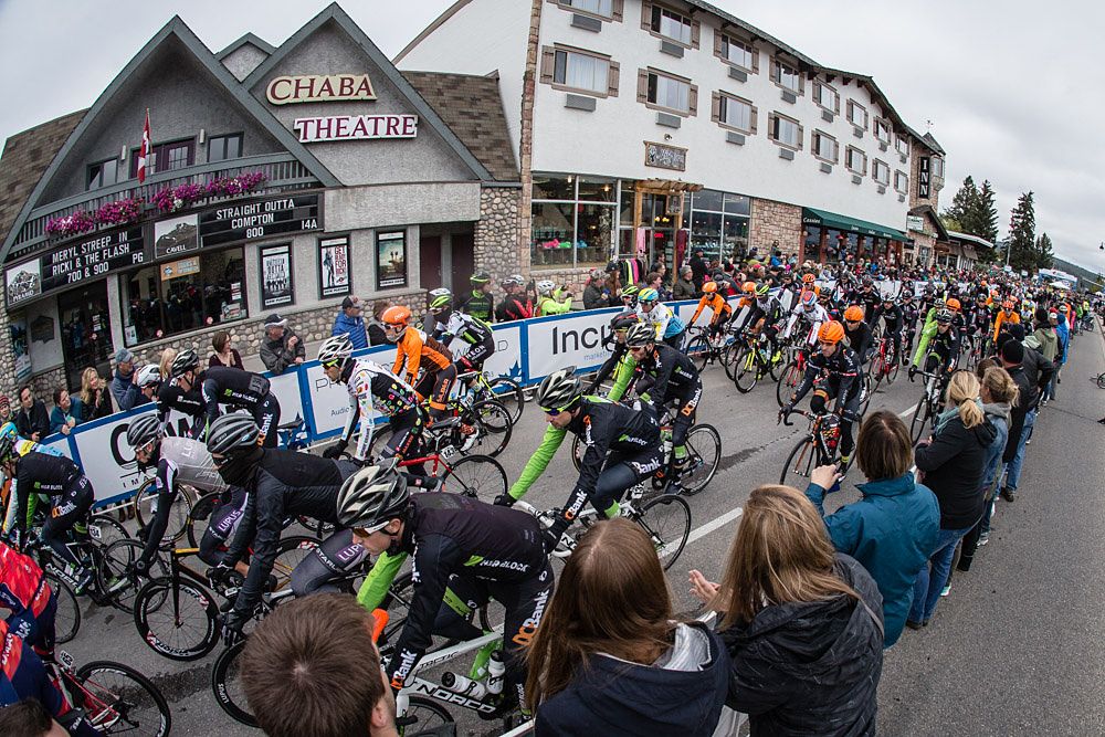 Today&rsquo;s stage rolls out of downtown Jasper