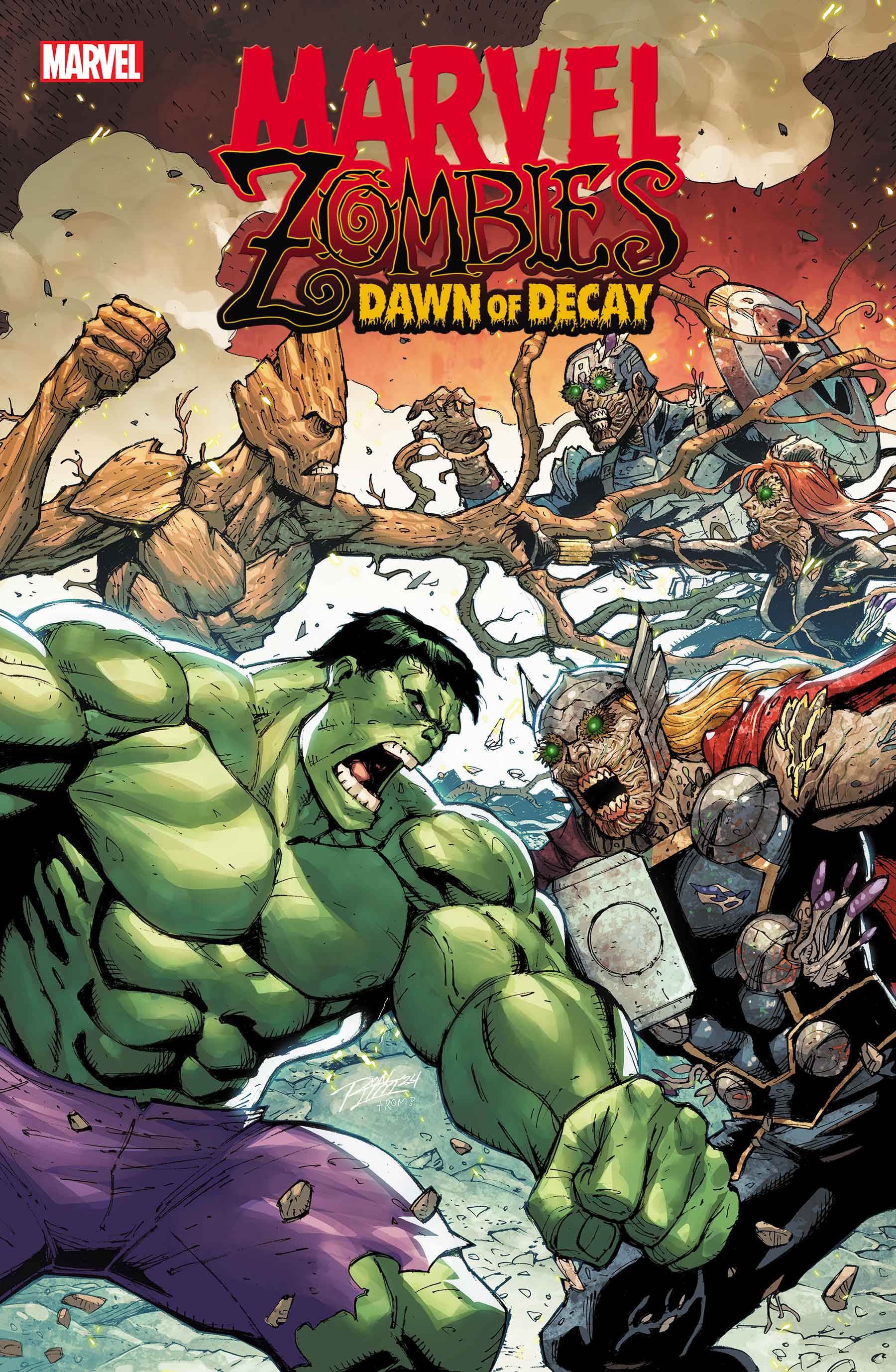 The Guardians of the Galaxy face an army of undead Avengers in Marvel Zombies: Dawn of Decay