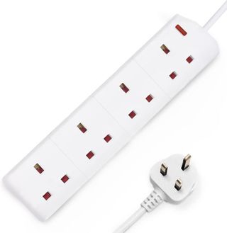 White extension lead