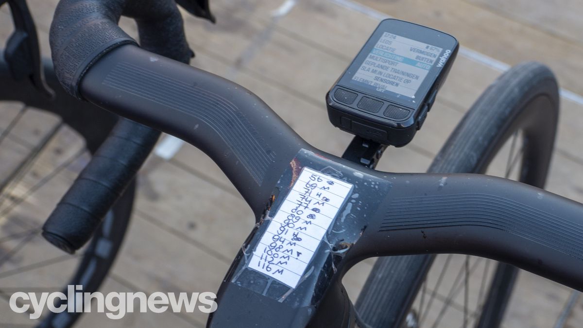 Podium bikes at the women's Omloop Het Nieuwsblad