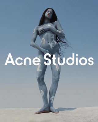 Ana Takahashi make-up in Acne Studios campaign poster