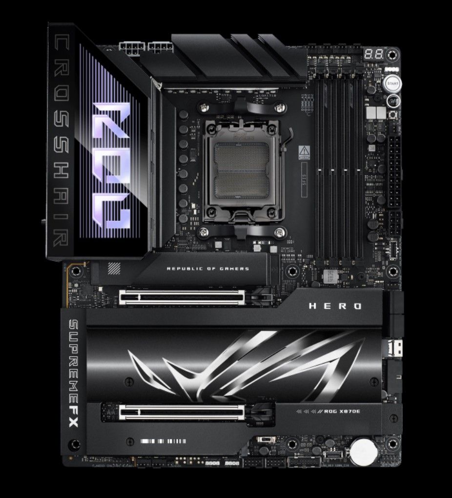 Asus ROG Crosshair X870E Hero Review: Attractive, with lots of M.2