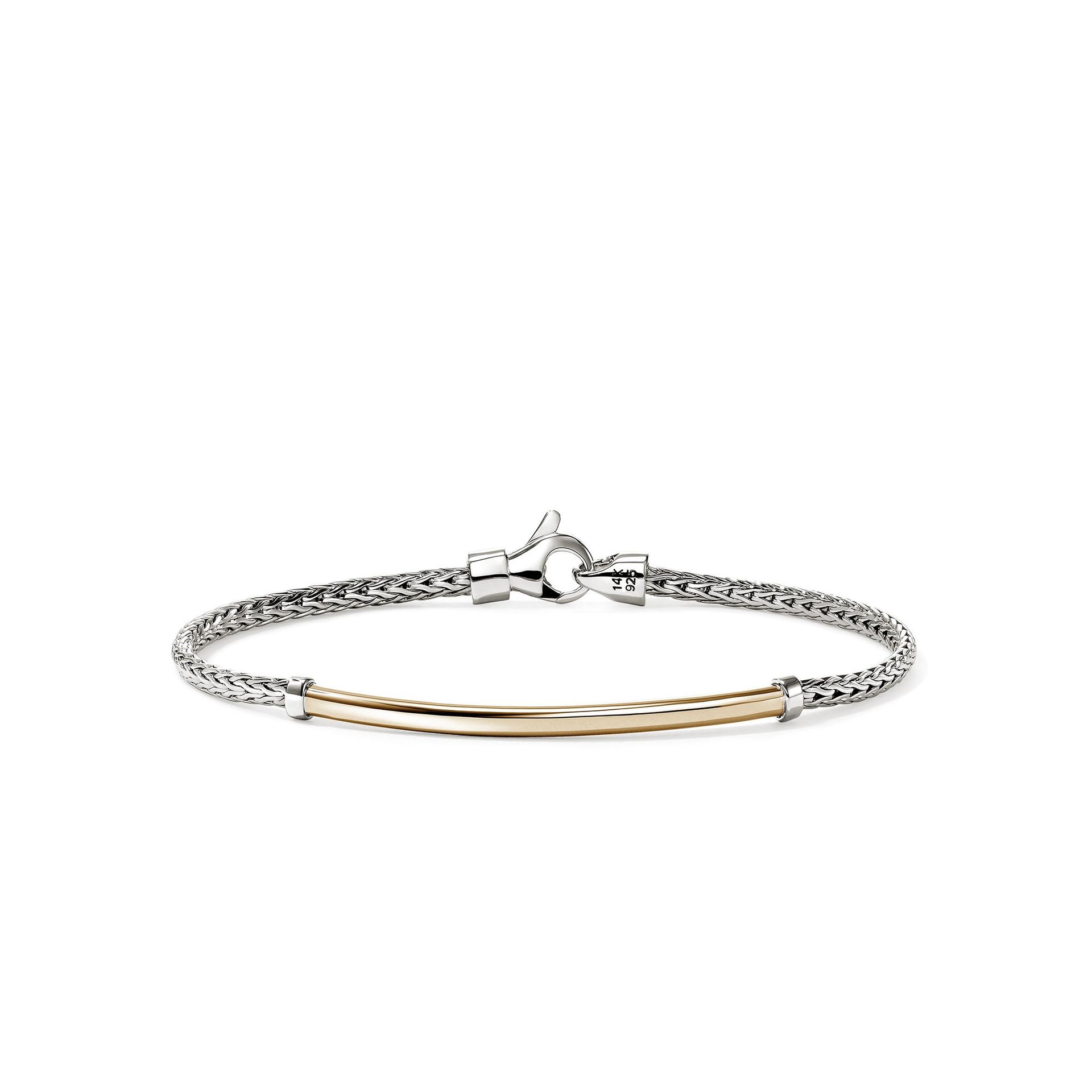 Jh Essential Bracelet, Gold, Sterling Silver, 2.5mm|buzz98708