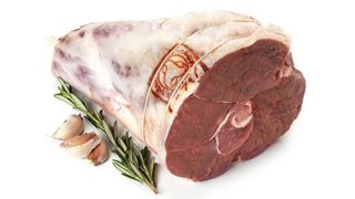 Daylesford Organic lamb leg with garlic and rosemary