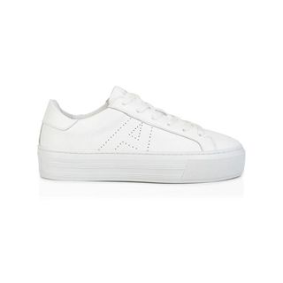 Sadie Platform Trainers in white 