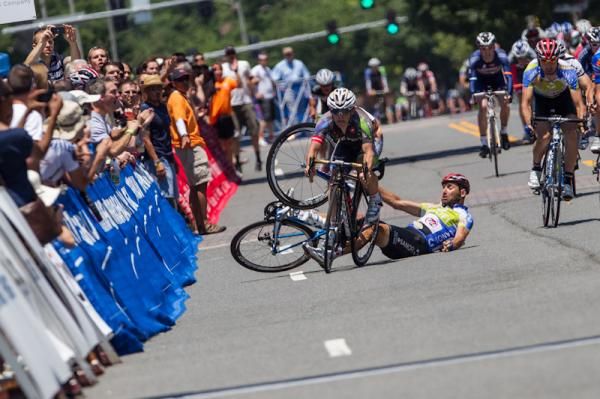 Alexy Schmidt (Team Type 1) had some trouble just before the finish.