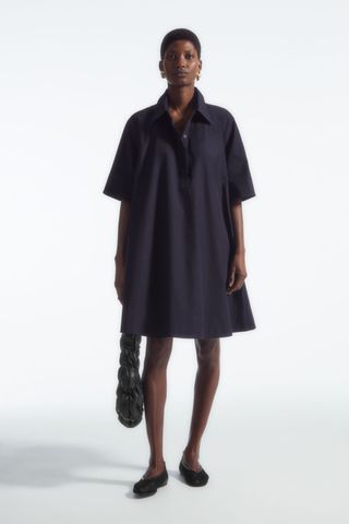 A-Line Mini Shirt Dress