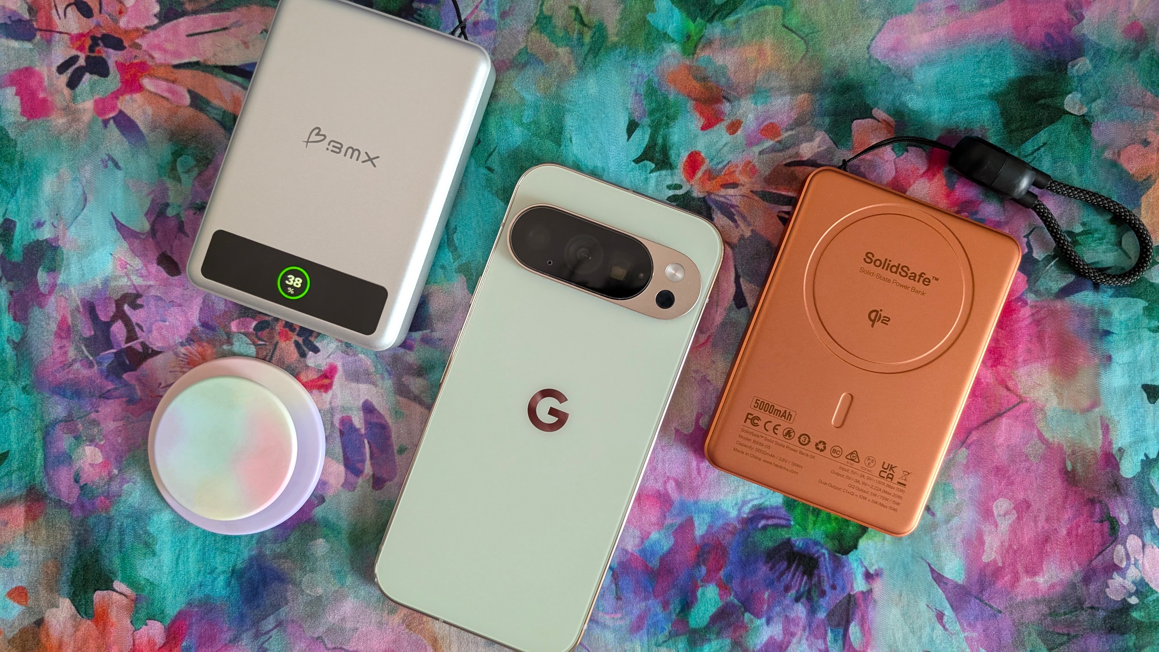 BMX SolidSafe 5K and 10K Solid-State Magnetic Power Bank with Qi2 and MagSafe support