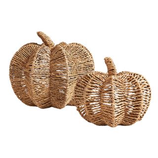 Two Woven pumpkins