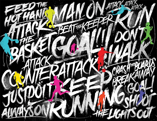 AJ Dimarucot - Nike Sportswear background illustrations
