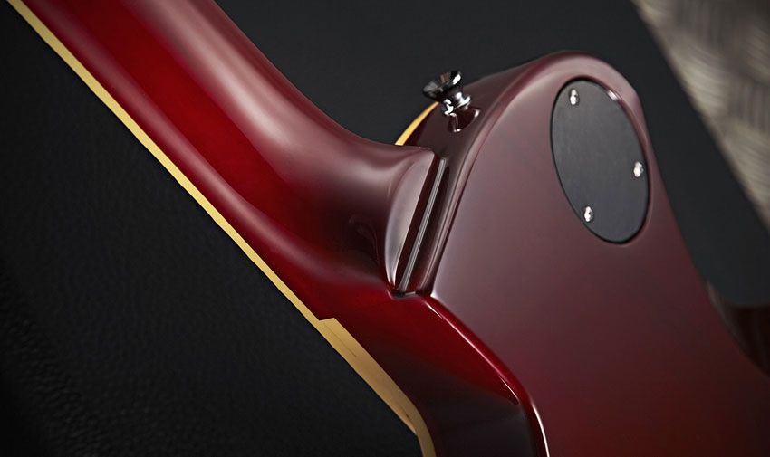 The Eclipse's body is slightly thinner than you'd find on a Les Paul