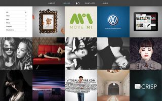 Milanese designer Vito Salvatore has given his portfolio website a gorgeous makeover