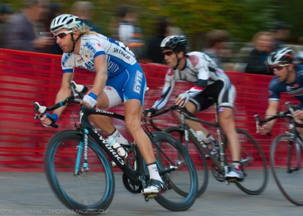 Action during the men's race at the Tour of Vail.