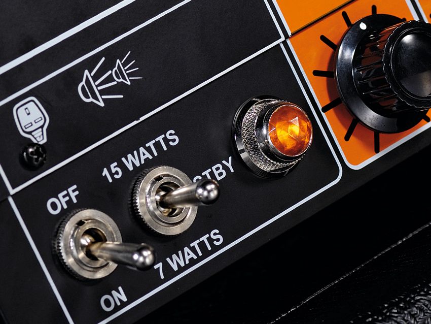 The Jim Root Terror has two power modes, and eight- and 16-ohm speaker outputs.