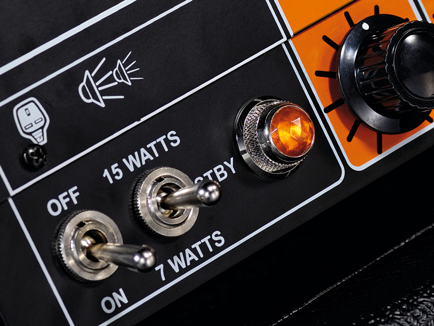 The Jim Root Terror has two power modes, and eight- and 16-ohm speaker outputs.
