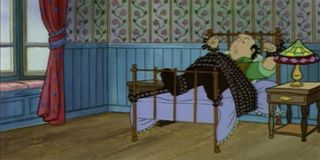 Jay Sherman tied to a bed like in Misery The Critic