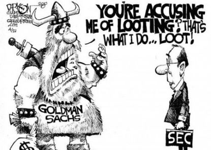 Goldman Sachs plunders Wall Street's booty