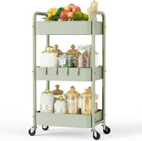 LEHOM  3 Tier Rolling Storage Cart