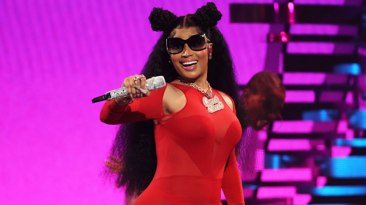 Nicki Minaj performs onstage at the 2023 MTV Video Music Awards