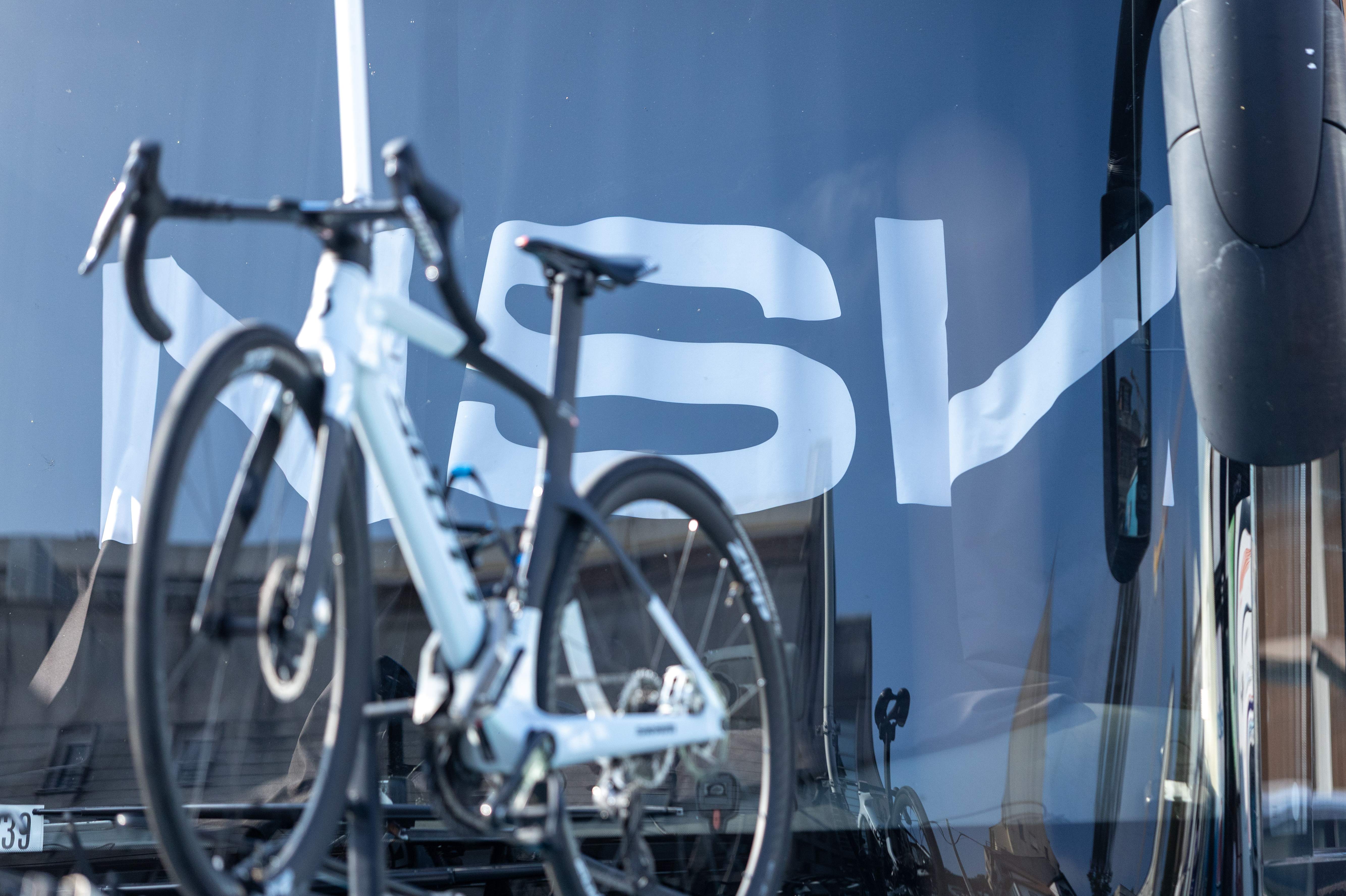 The NSN Cycling bus after the accident on Friday