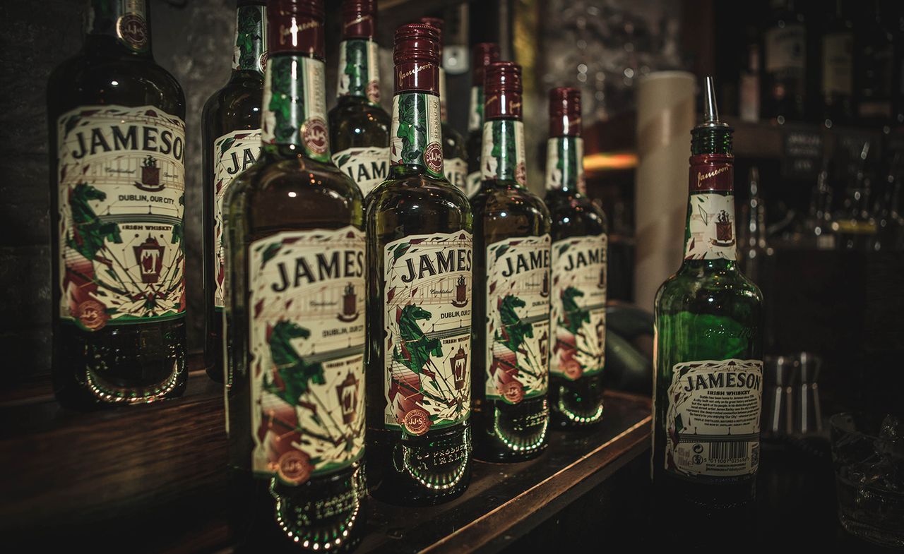 To celebrate St. Patrick&#039;s day this year, Irish Whiskey brand Jameson teamed up with Dublin-based artist James Earley to create the label for a limited edition bottle