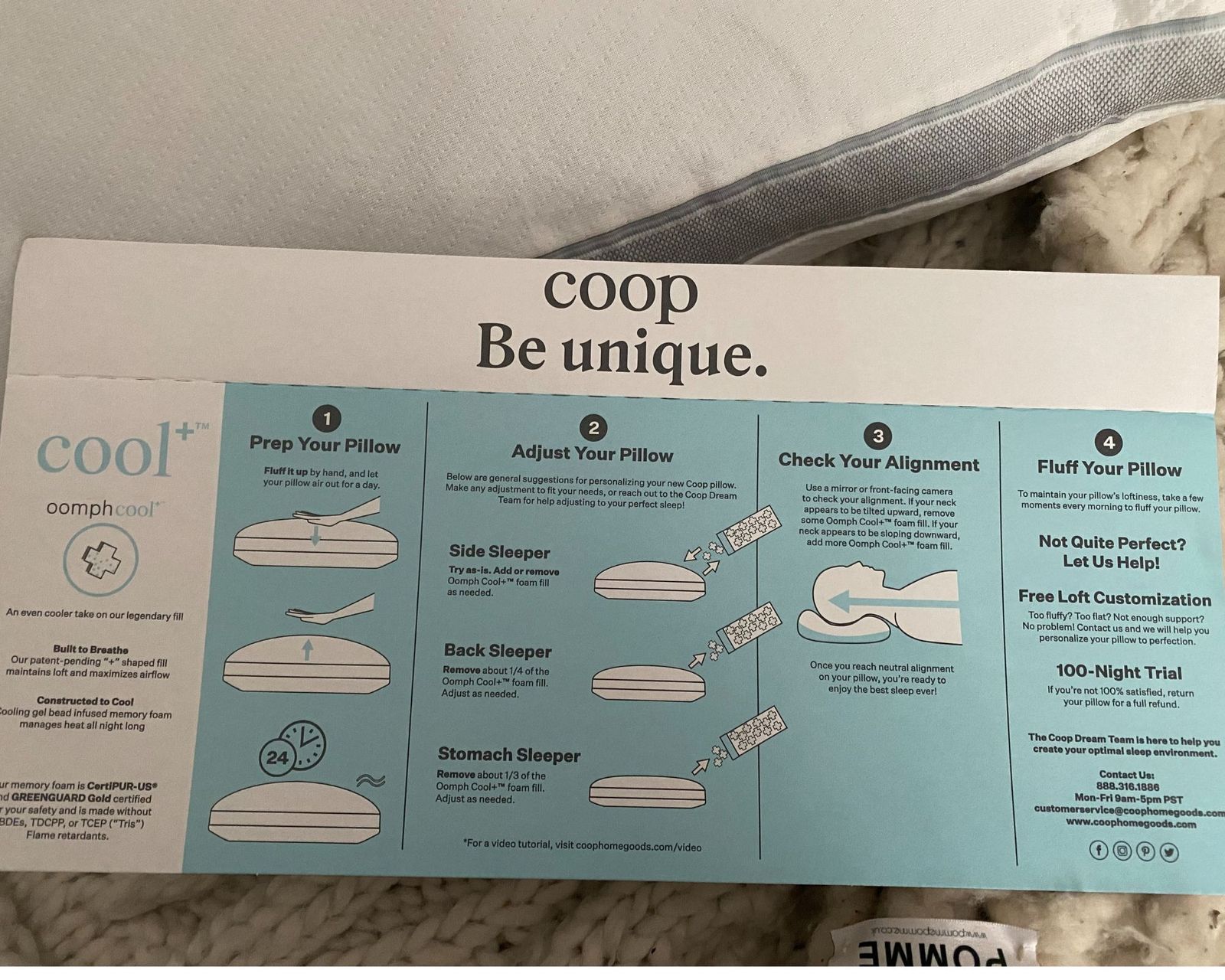 Coop Eden Cool+ Pillow review Real Homes