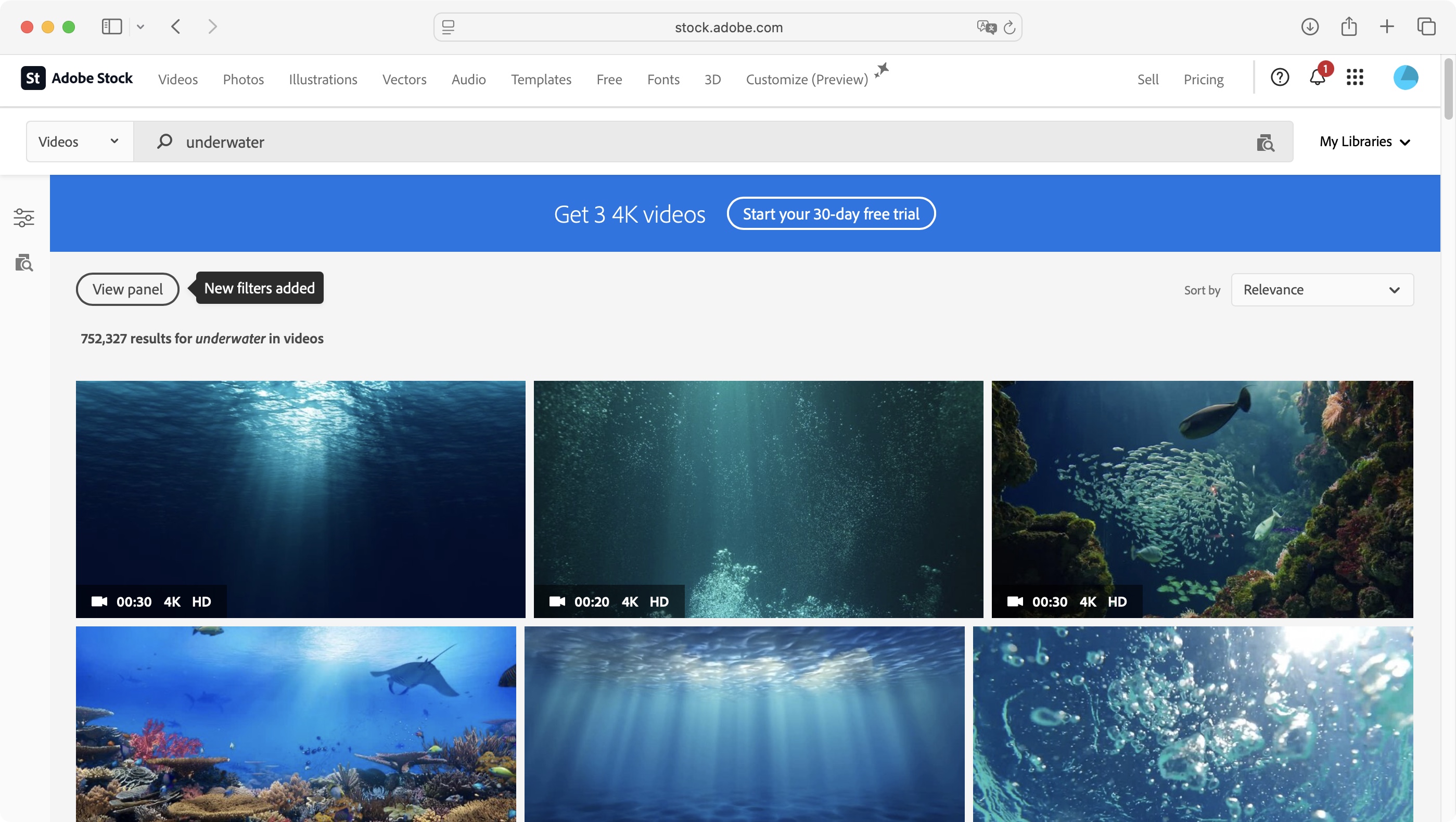 Adobe Stock during our review