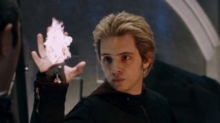 Pyro threatening mutants with fire in X-Men 3