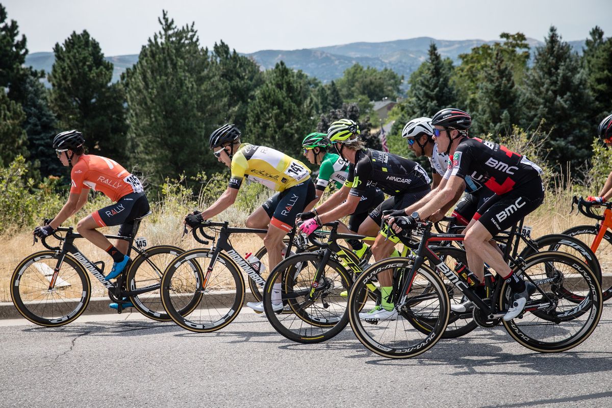 Rob Britton in the bunch during stage 5 at the Tour of Utah