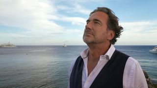 Ridge (Thorsten Kaye) looks up in The Bold and the Beautiful