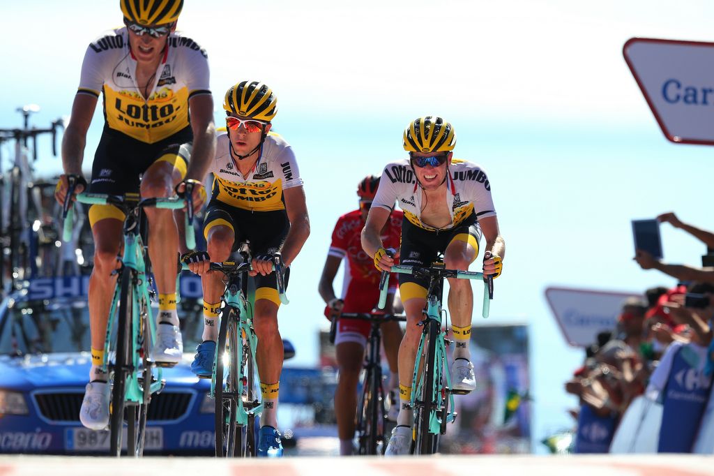 Robert Gesink, George Bennett, and Steven Kruijswijk (LottoNL-Jumbo)