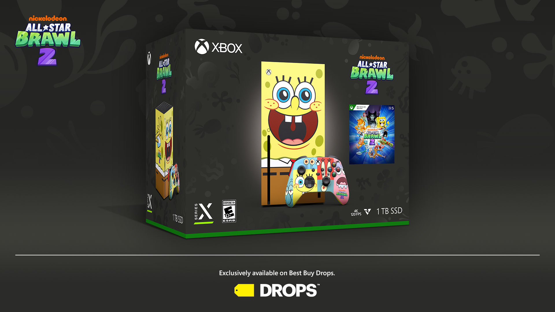 Bild der SpongeBob-Sonderedition Xbox Series X.