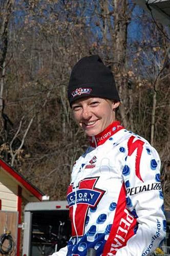 Kirsten Robbins is ready to head out on a ride