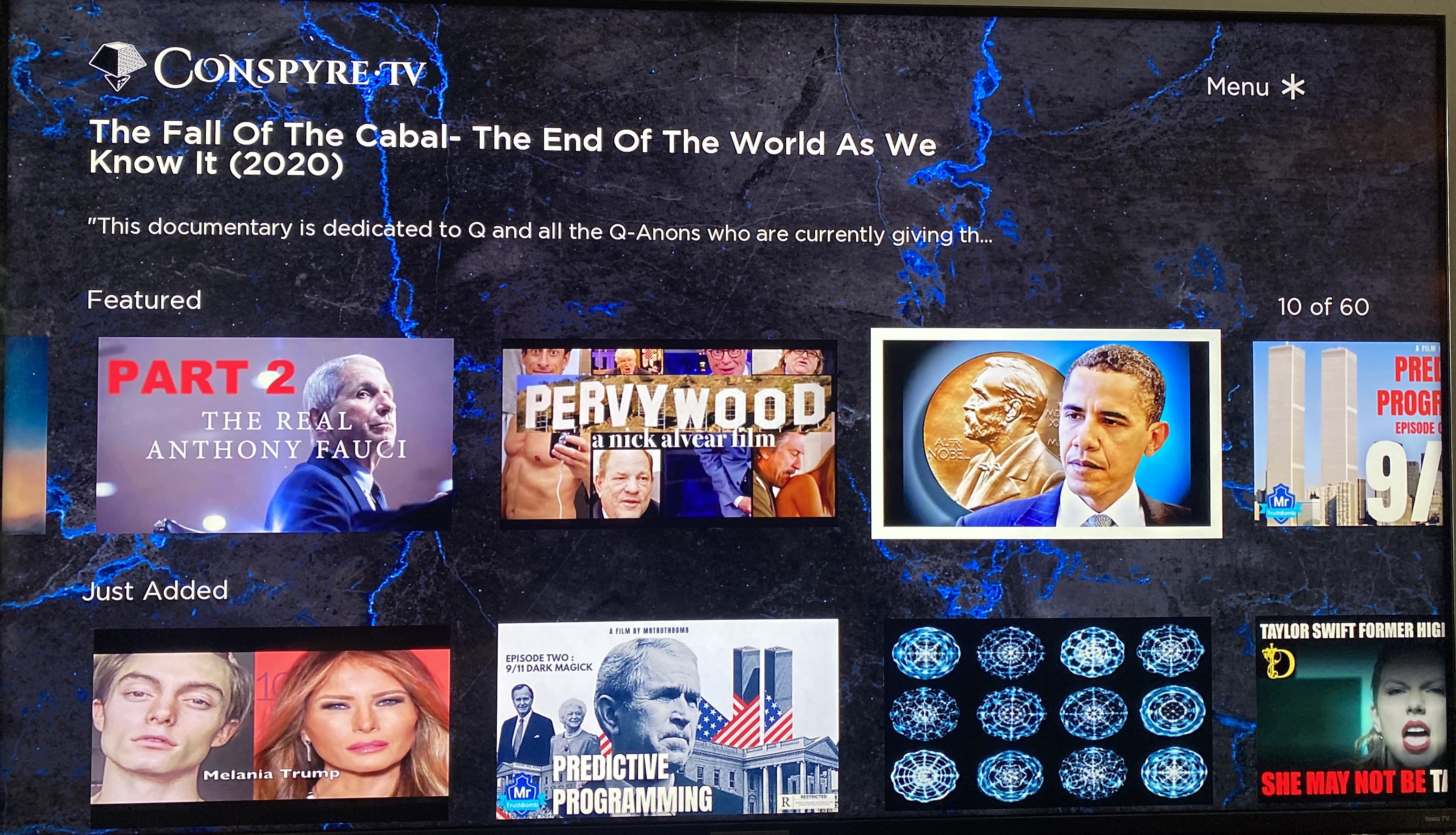 Roku Vexed by Mysterious Far Right Conspiracy Theory Publisher Next TV