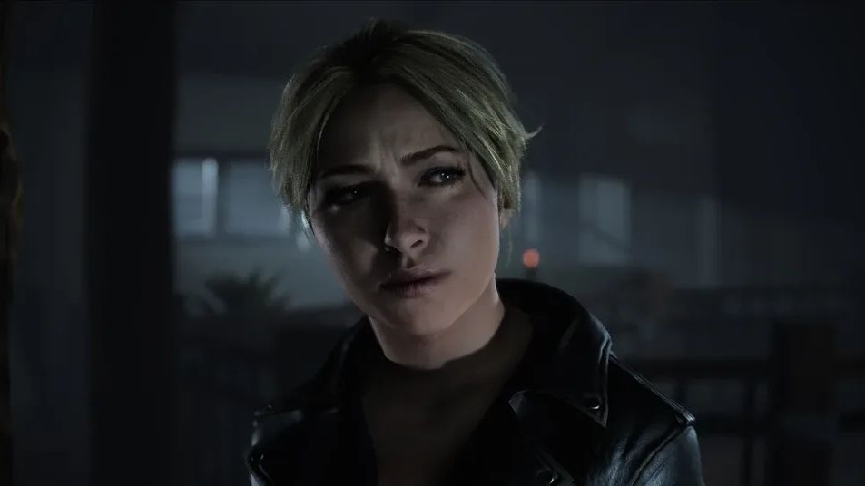 An Until Dawn screenshot that shows one of its characters.