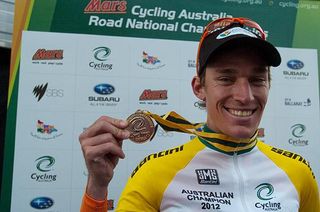 Going well: Anthony Giacoppo has progressed nicely for Andrew Christie-Johnston and his Genesys Wealth Advisers team. After a good year in 2011, Giacoppo has begun 2012 with a bang winning a stage of the recent Jayco Bay Cycling Classic series and now striking gold in Ballarat.
