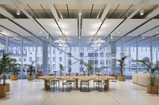 Paddington Square by Renzo Piano Building Workshop with its raised glass cube