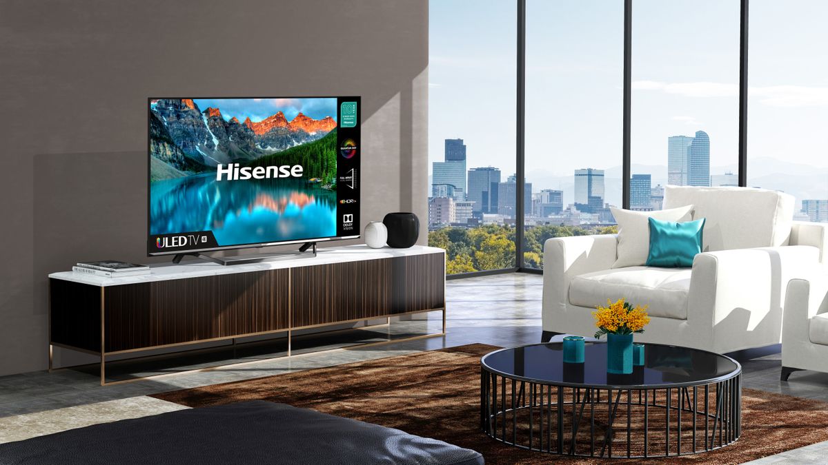 Hisense 55” QLED 4K TV, 55E7KQTUK Pro