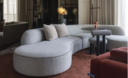 Sydney's The Darling hotel interior with large sofa