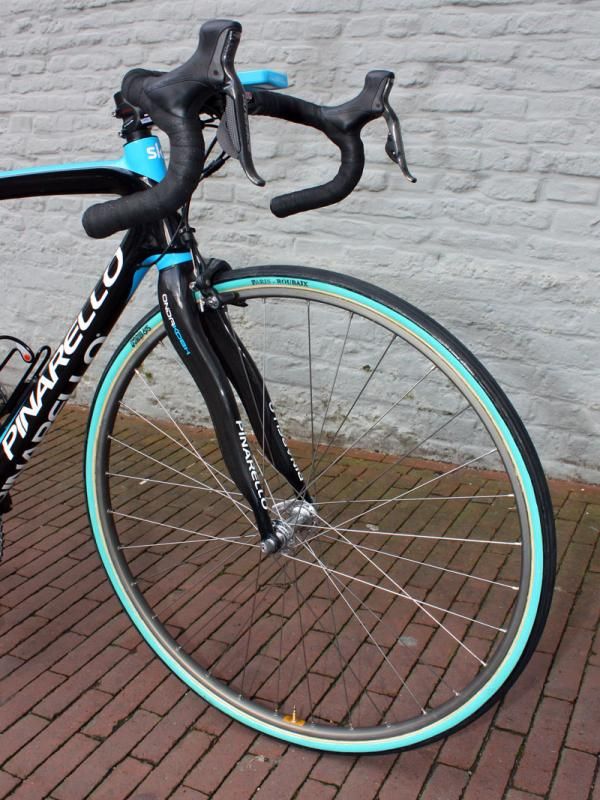 No surprises here: Flecha will run traditional box-section alloy tubular rims for Paris-Roubaix's brutal cobbles.