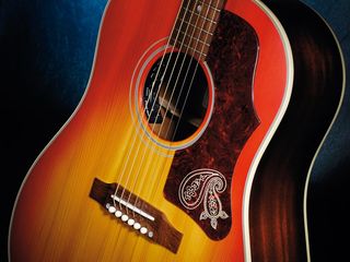 "Trying to recreate the magic of that old '60s guitar [1963 J-45] was the starting point for creating this signature J-45" - Brad Paisley