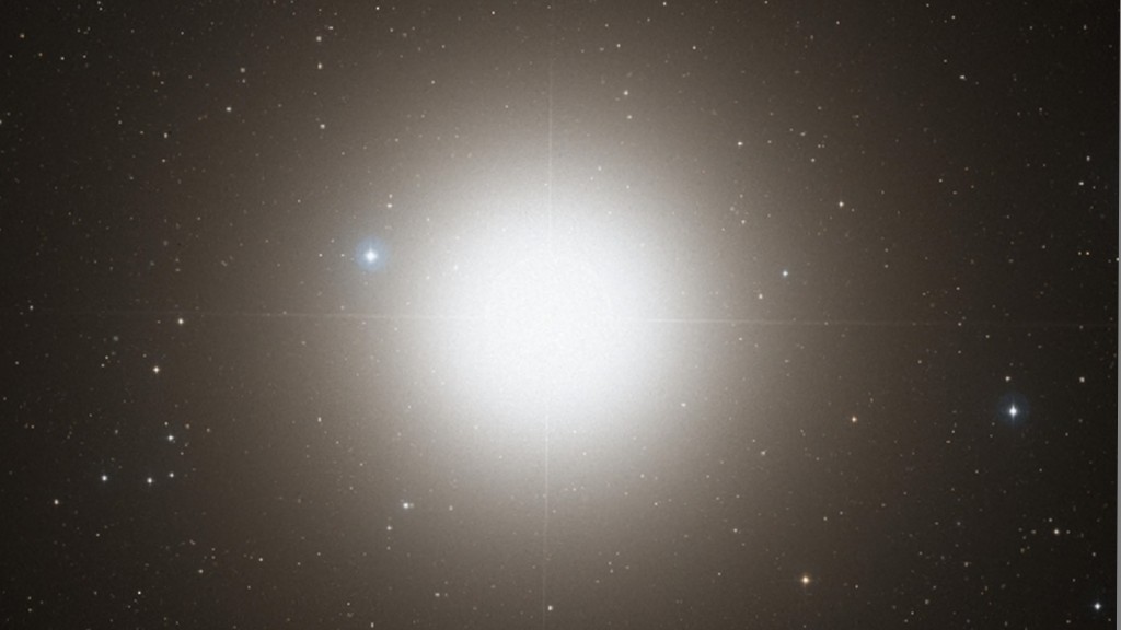 Bright white glow of the Arcturus star