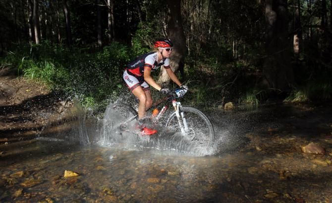 Peta Mullens, 2012 champion, was forced out on lap 2 of 3