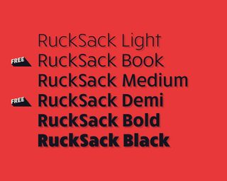 Rucksack font