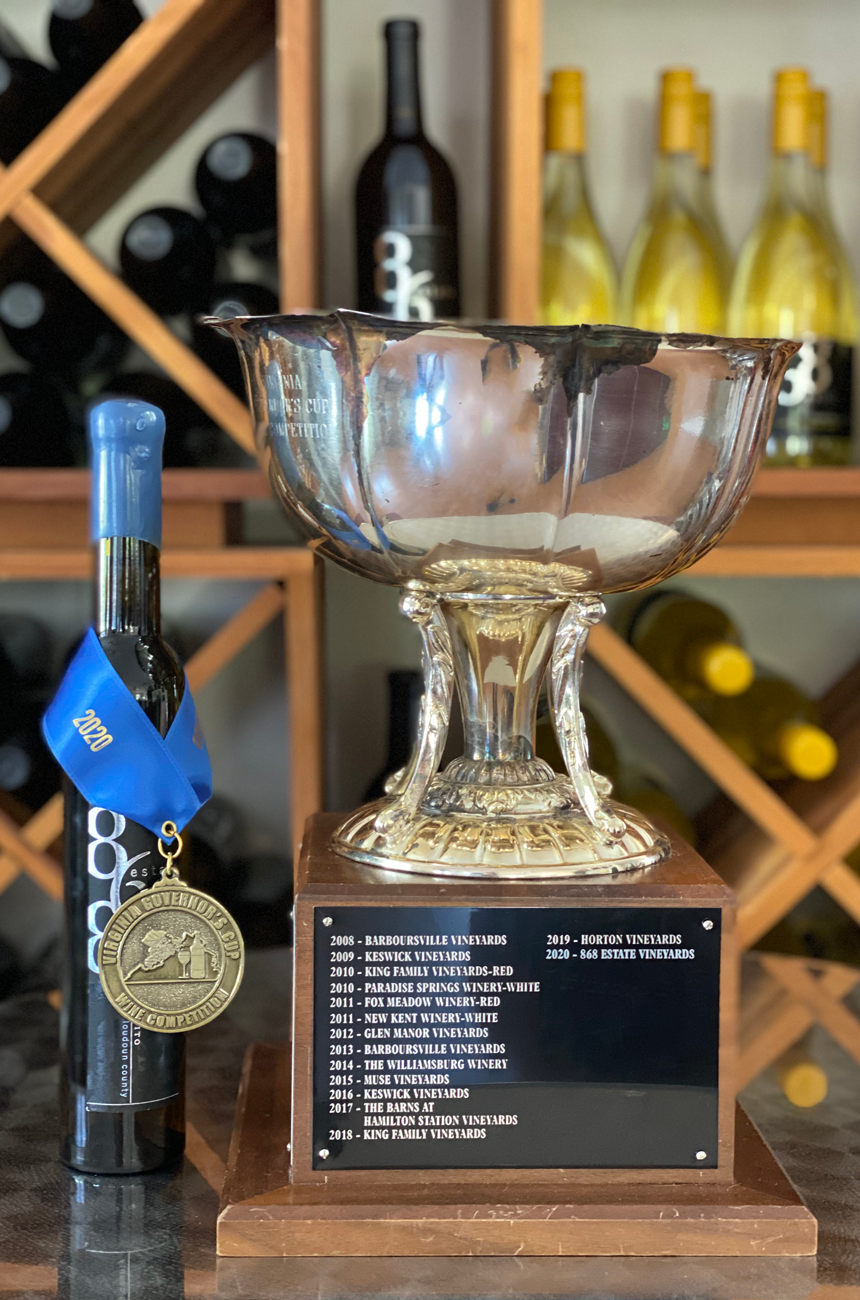 Virginia Governor's Cup and winning wine