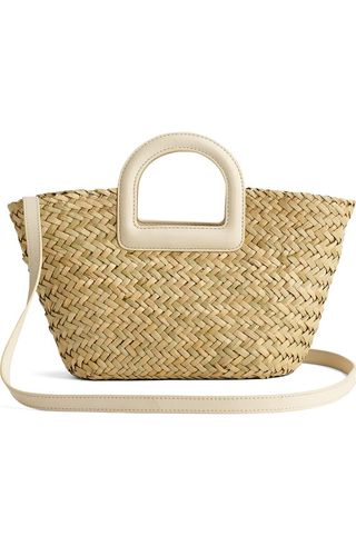 Mini Woven Seagrass Crossbody Basket Bag