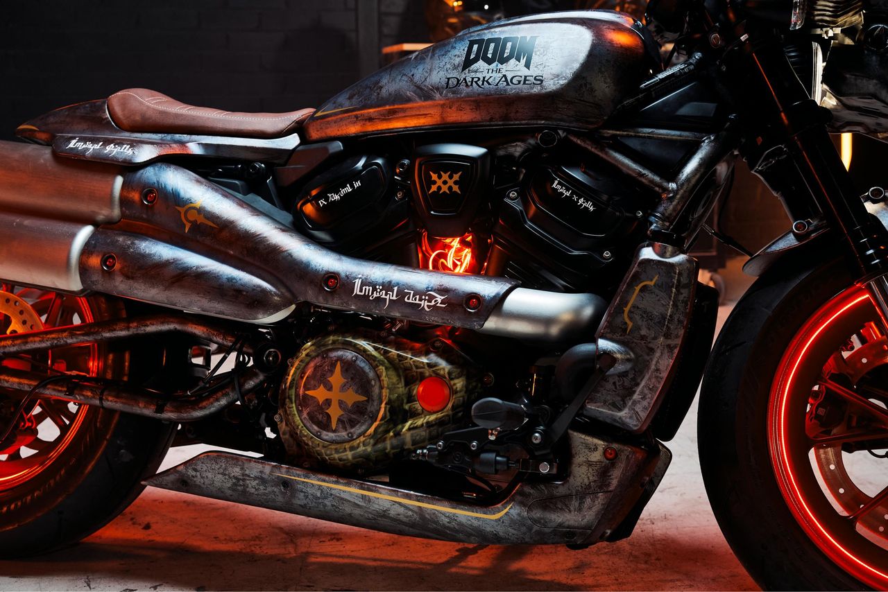 The Doom themed collaboration between Harley Davidson and Bethesda