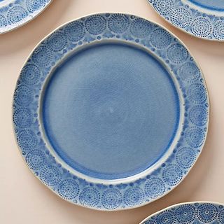 Anthropologie blue dinner plates